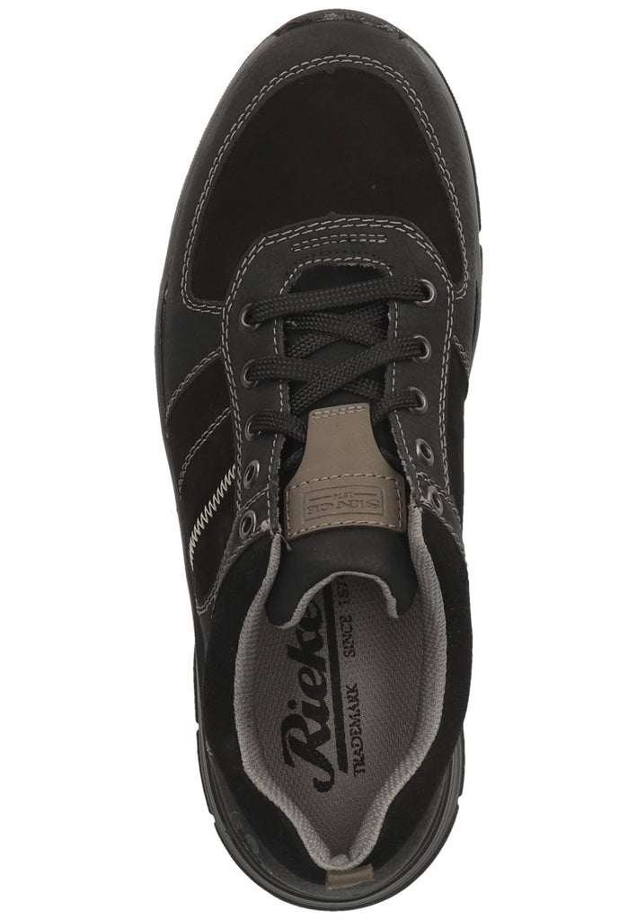 Rieker Halbschuhe Lederimitat Schwarz