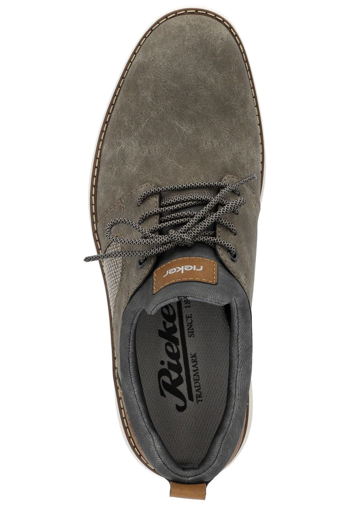 Rieker Halbschuhe Lederimitat/Textil Kaffee