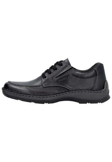 Halbschuhe Rieker Halbschuhe Glattleder Schwarz