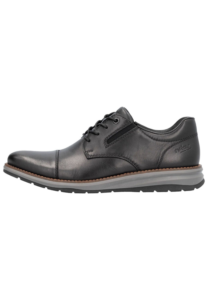 Halbschuhe Rieker Halbschuhe Glattleder Schwarz