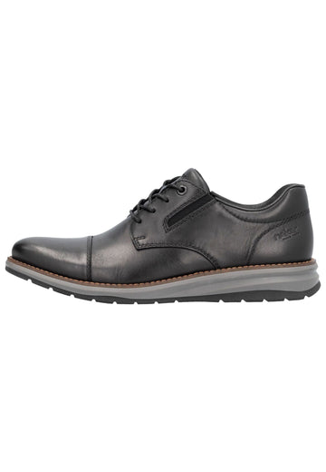 Halbschuhe Rieker Halbschuhe Glattleder Schwarz