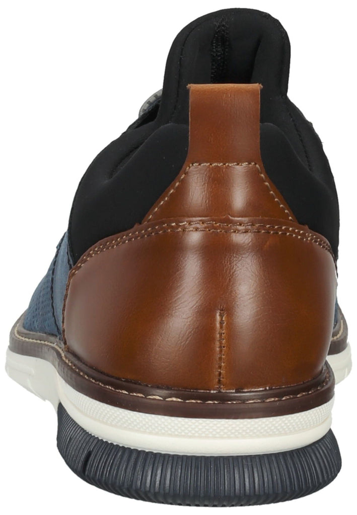 Rieker Halbschuhe Synthetik/Textil Blau/Braun