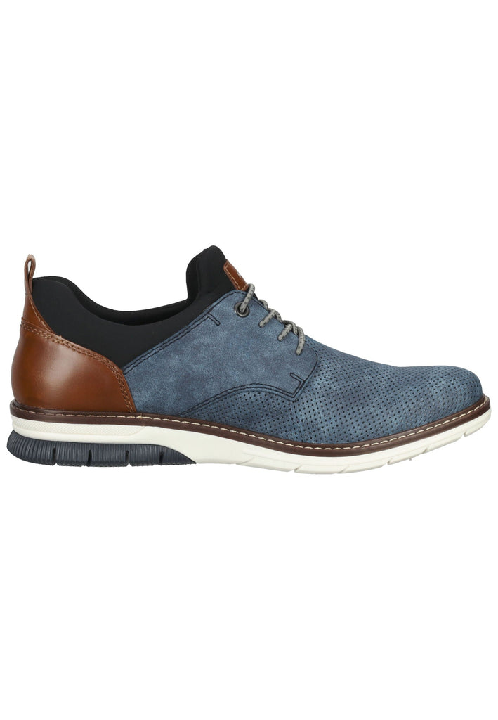 Rieker Halbschuhe Synthetik/Textil Blau/Braun
