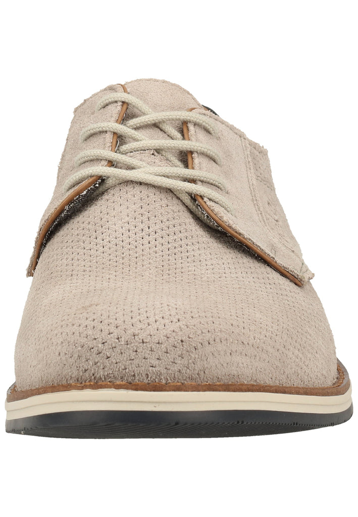 Rieker Halbschuhe Veloursleder Grau/Braun