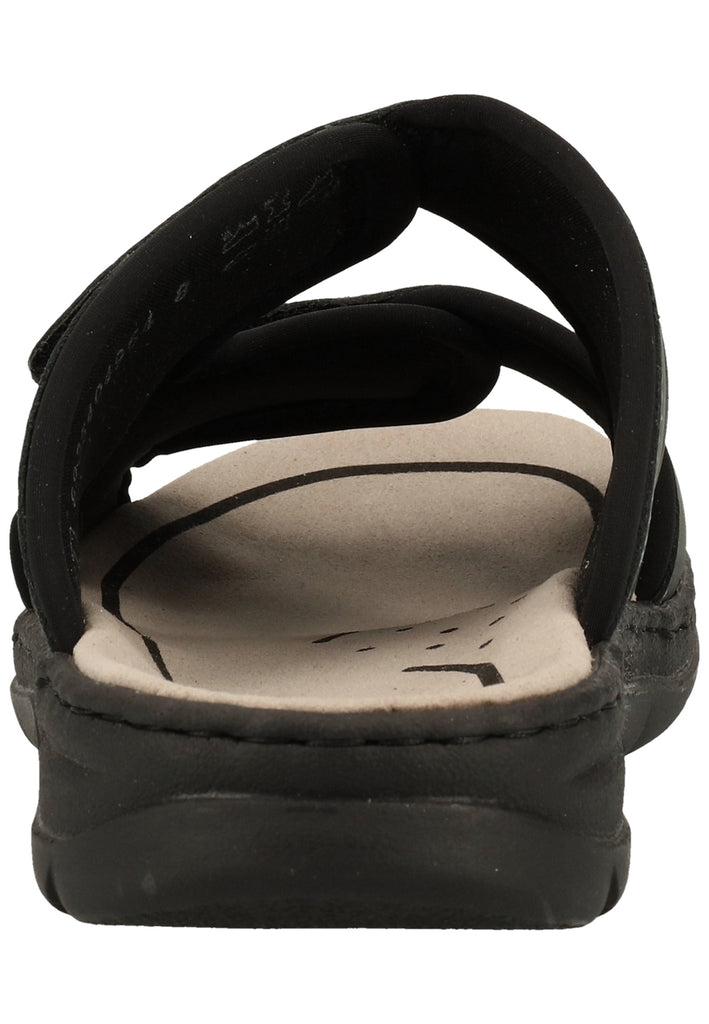 Rieker Pantoletten Leder Blau/Schwarz