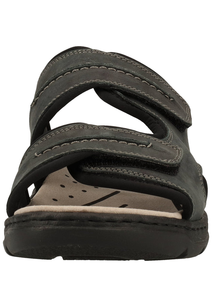 Rieker Pantoletten Leder Blau/Schwarz