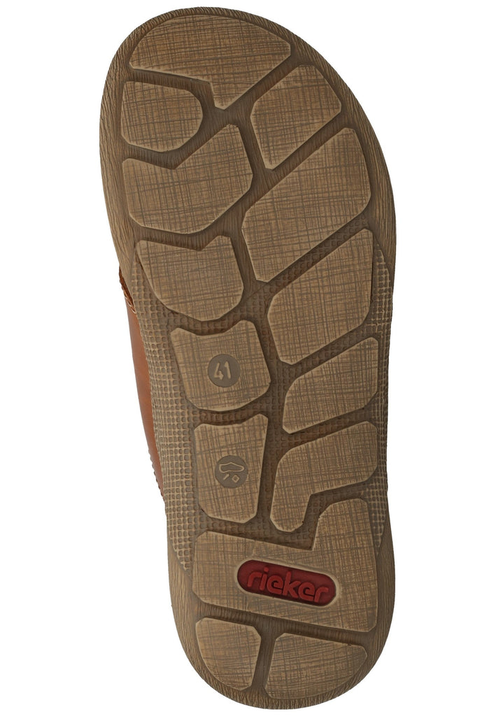 Rieker Pantoletten Leder Braun