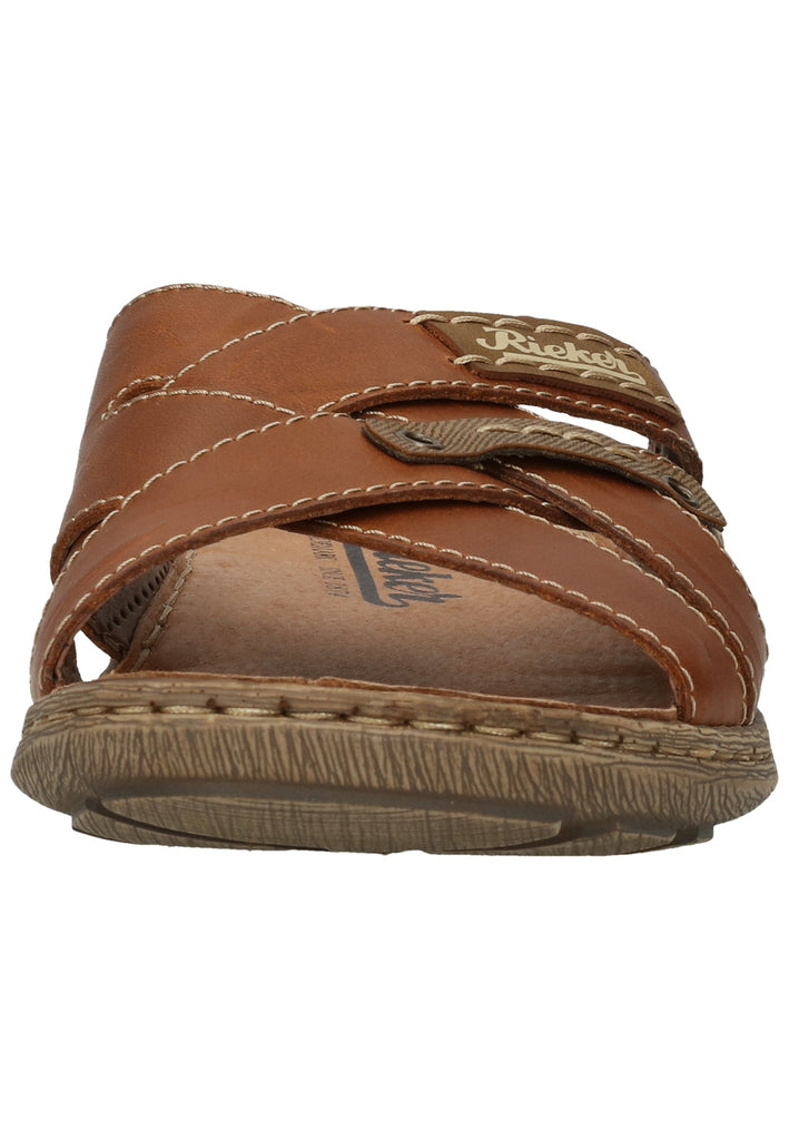 Rieker Pantoletten Leder Braun