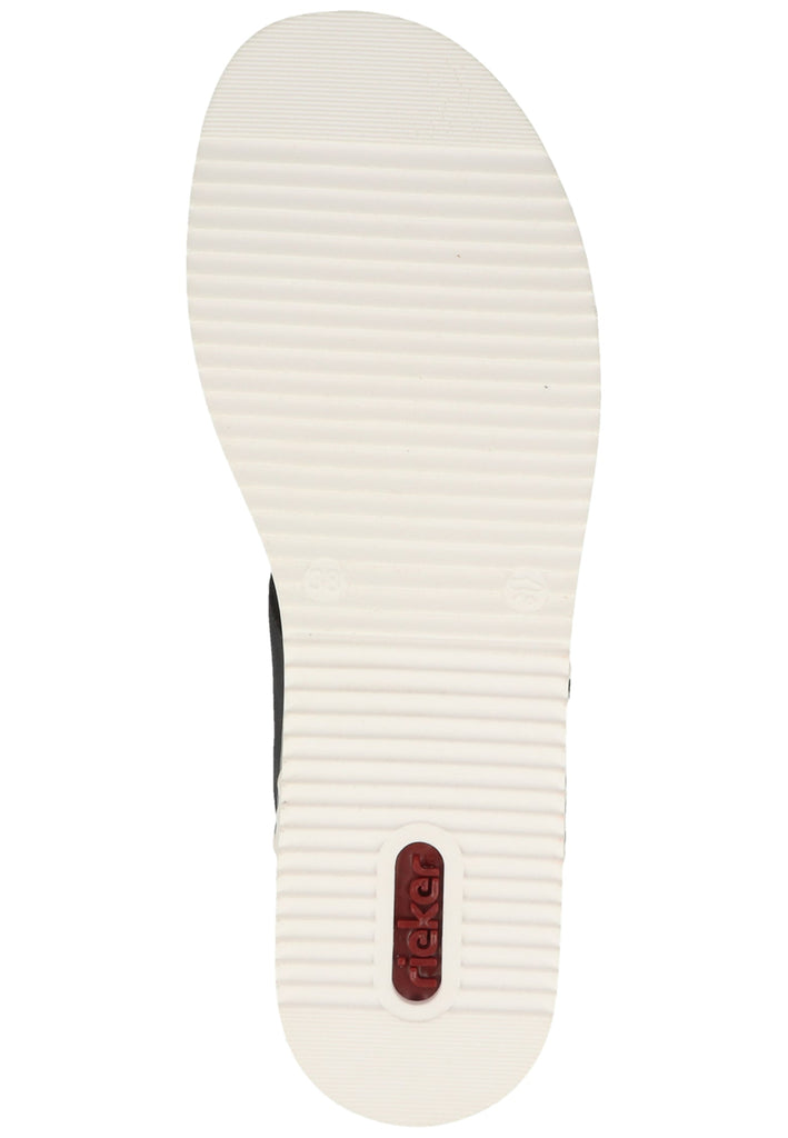 Rieker Pantoletten Lederimitat Pazifik