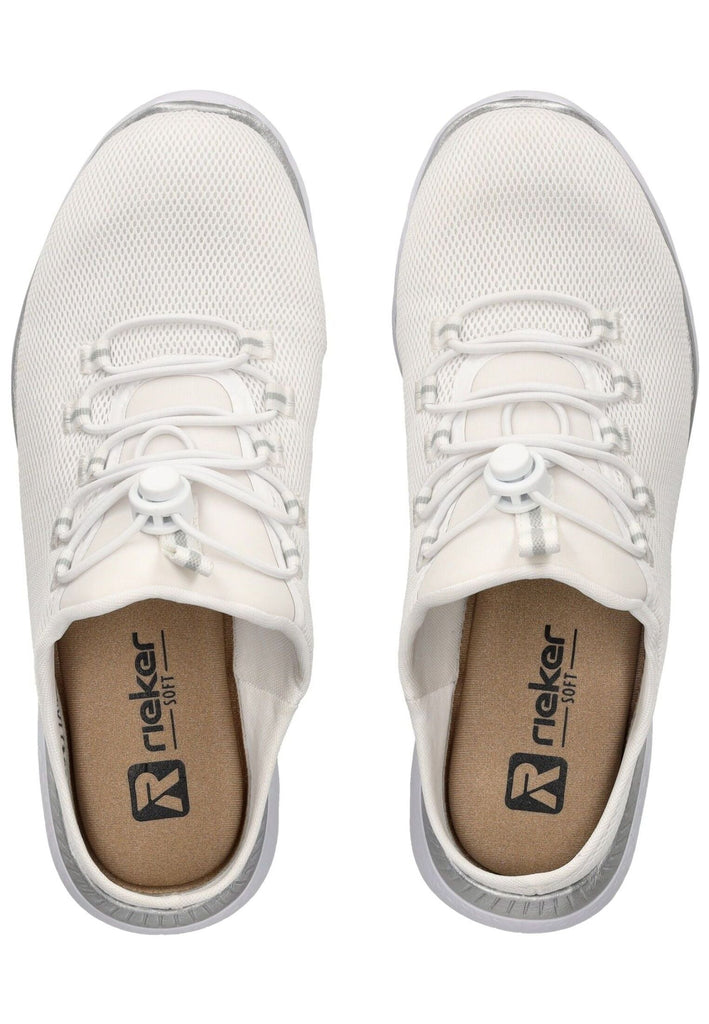 Rieker Pantoletten Textil Weiß