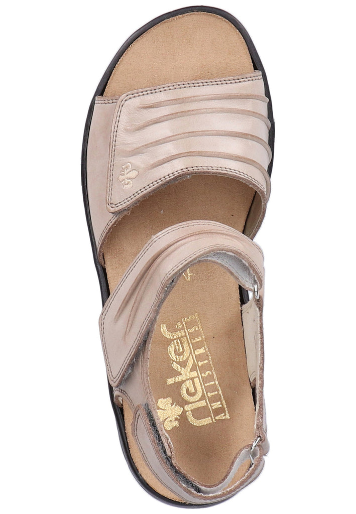 Rieker Sandalen Glattleder Grau