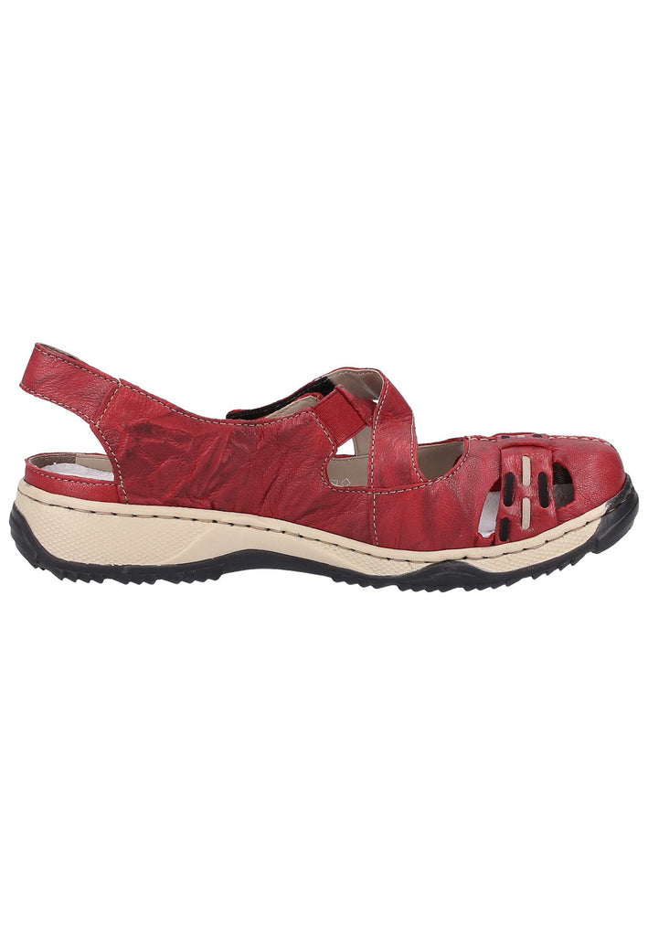 Rieker Sandalen Glattleder Wine