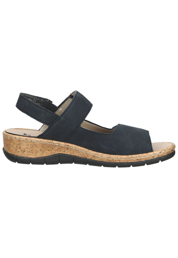 Rieker Sandalen Leder Blau