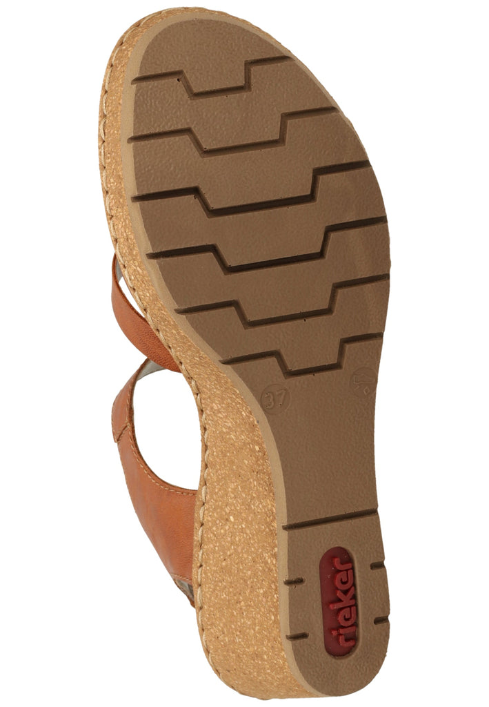 Rieker Sandalen Leder Cognac