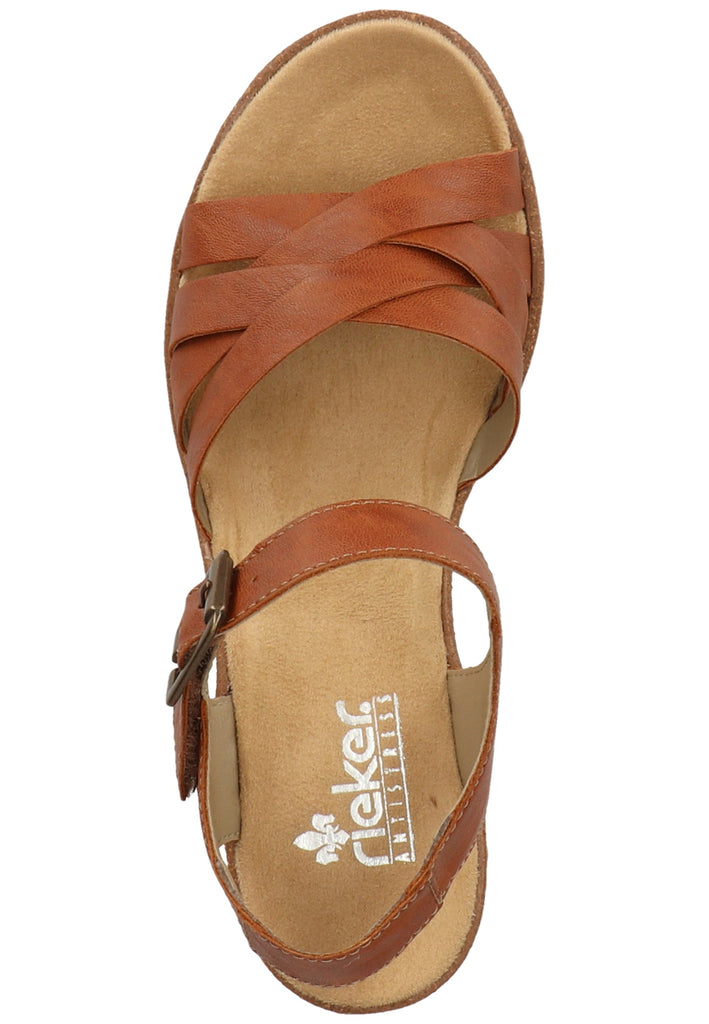 Rieker Sandalen Leder Cognac