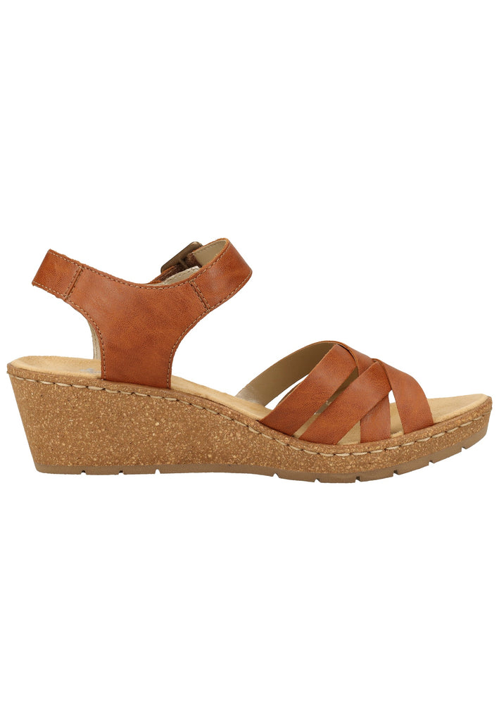 Rieker Sandalen Leder Cognac