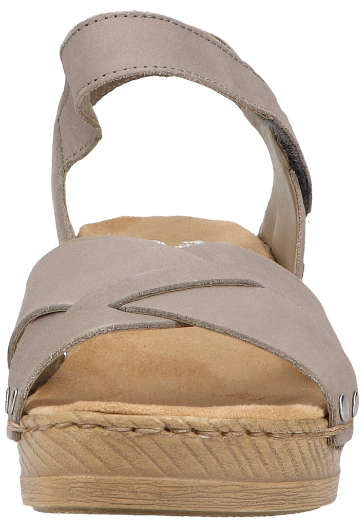 Rieker Sandalen Leder Grau