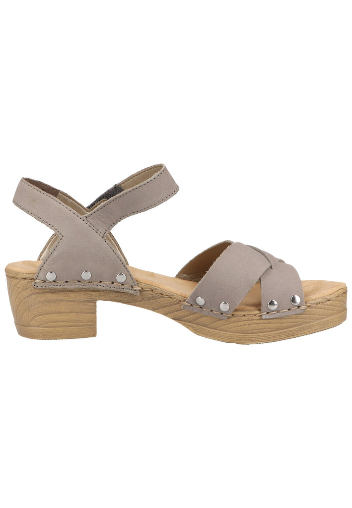 Rieker Sandalen Leder Grau