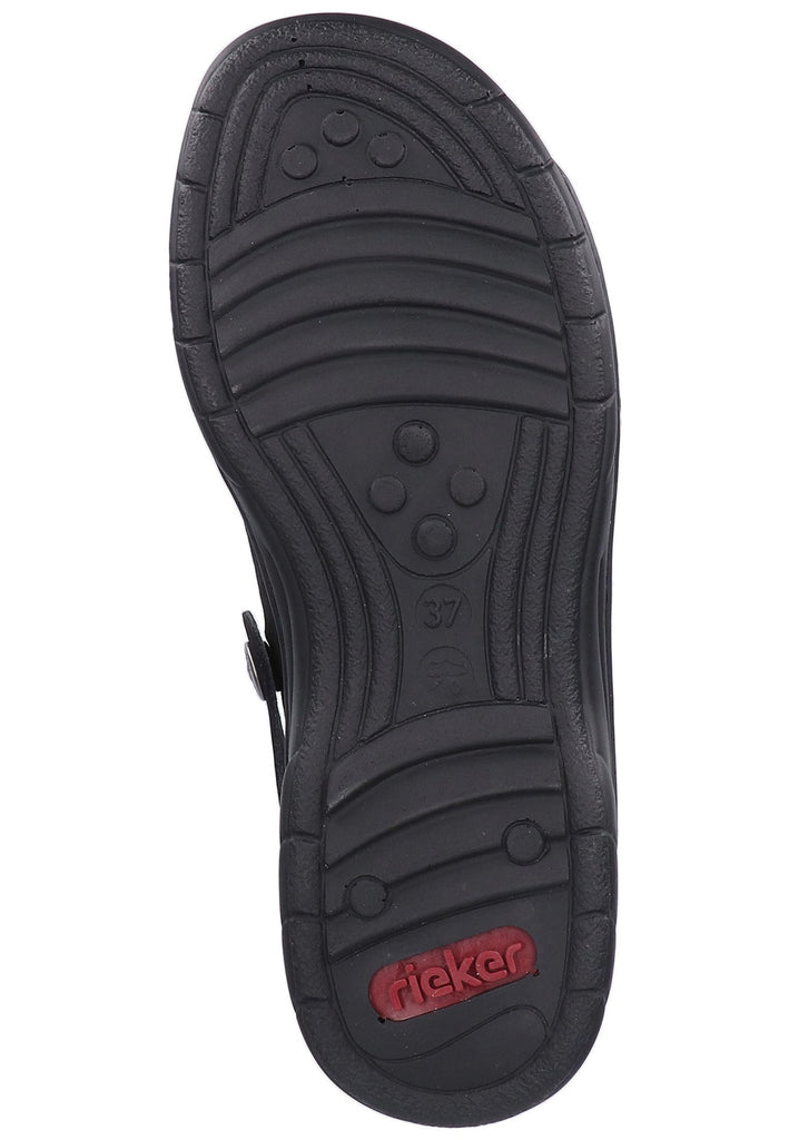 Rieker Sandalen Leder Schwarz