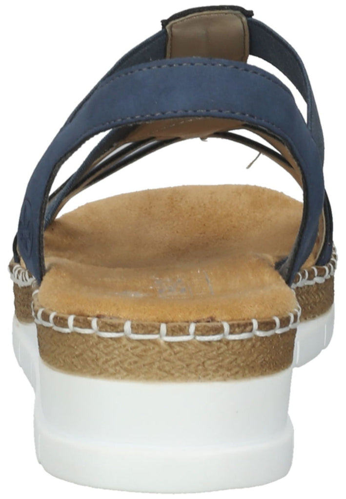 Rieker Sandalen Leder/Synthetik Blau