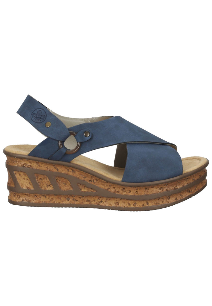 Rieker Sandalen Leder/Synthetik Jeans