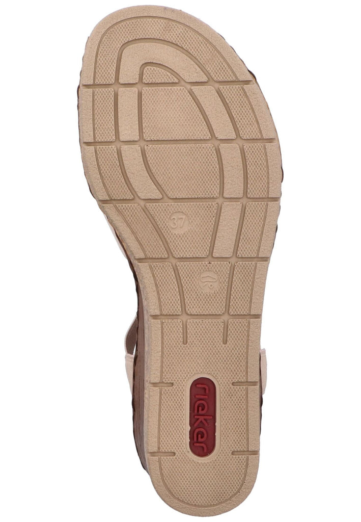 Rieker Sandalen Lederimitat Altrosa