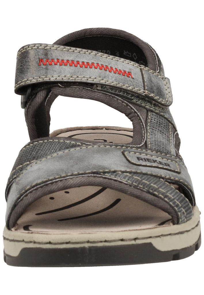 Rieker Sandalen Lederimitat Asphalt