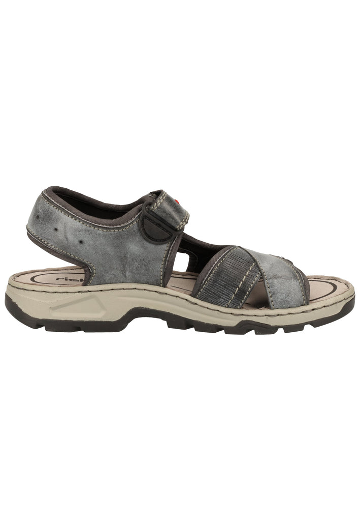 Rieker Sandalen Lederimitat Asphalt