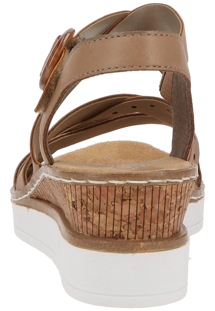 Rieker Sandalen Lederimitat Beige