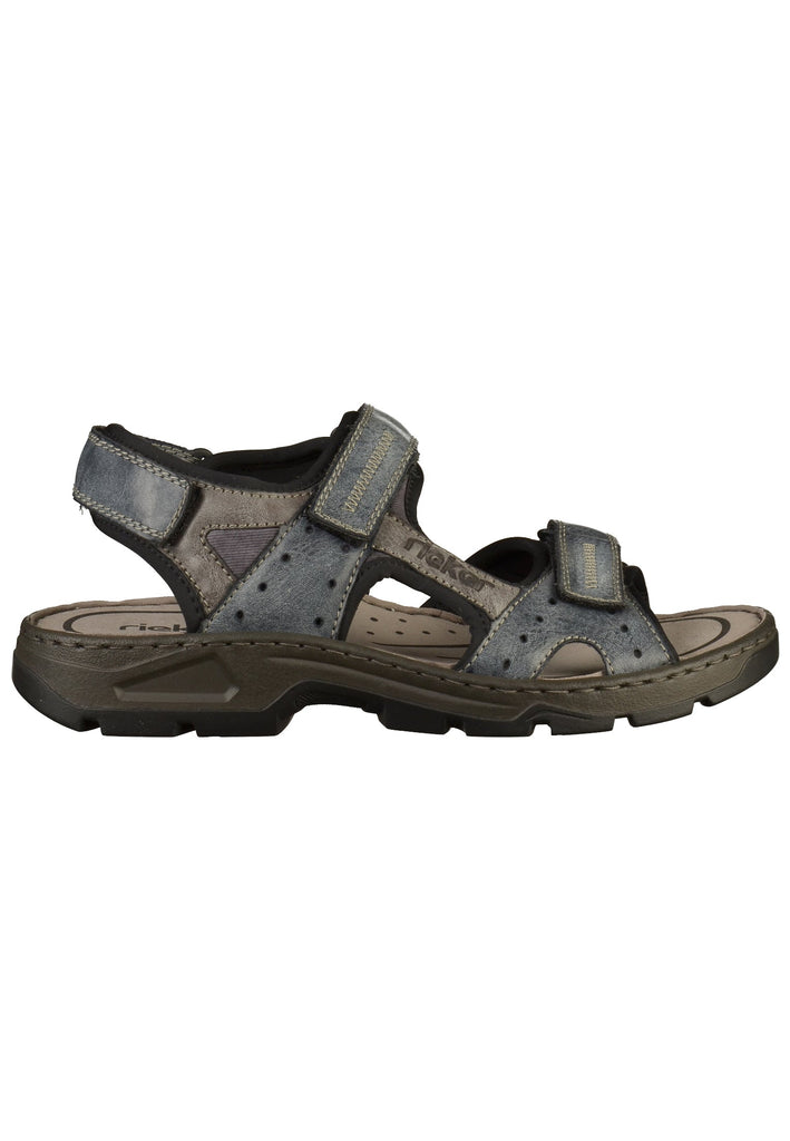 Rieker Sandalen Lederimitat Blau