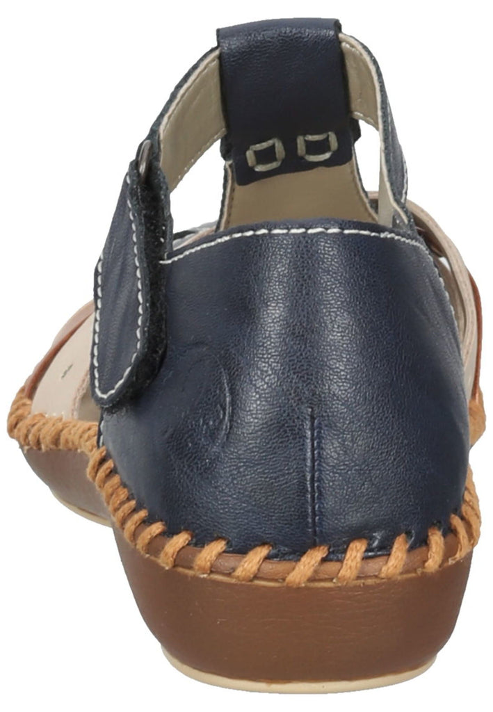 Rieker Sandalen Lederimitat Blau/Beige