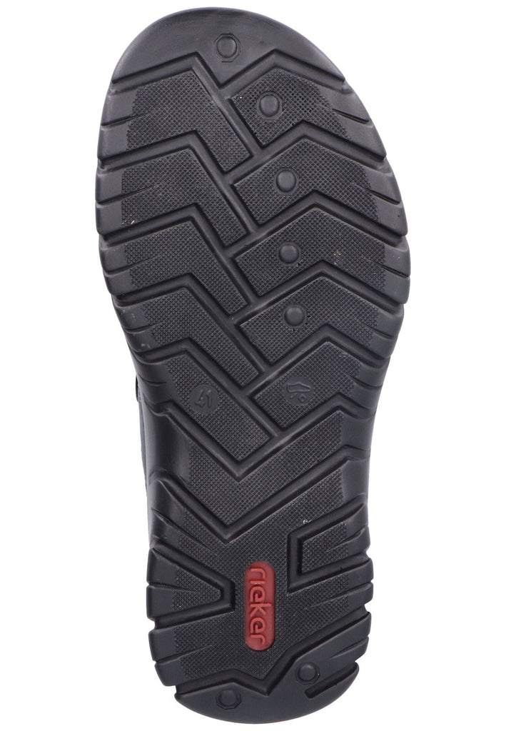 Rieker Sandalen Lederimitat Blau/Schwarz