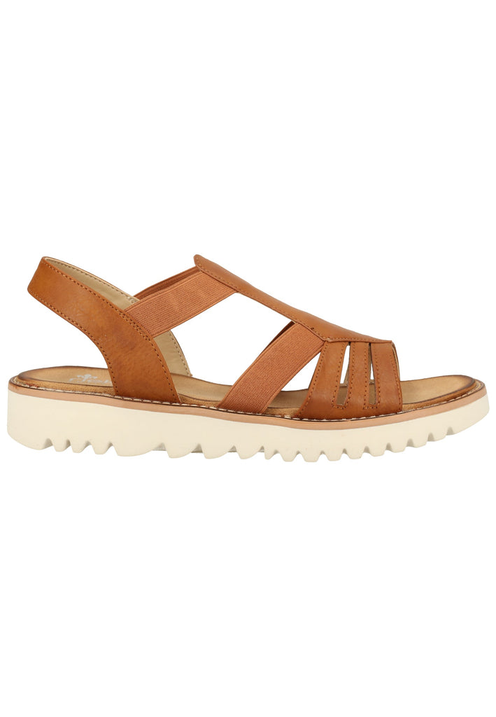 Rieker Sandalen Lederimitat Braun