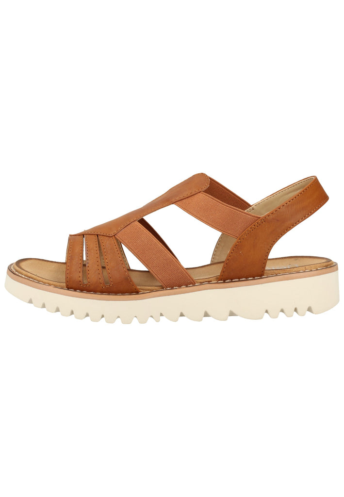 Rieker Sandalen Lederimitat Braun