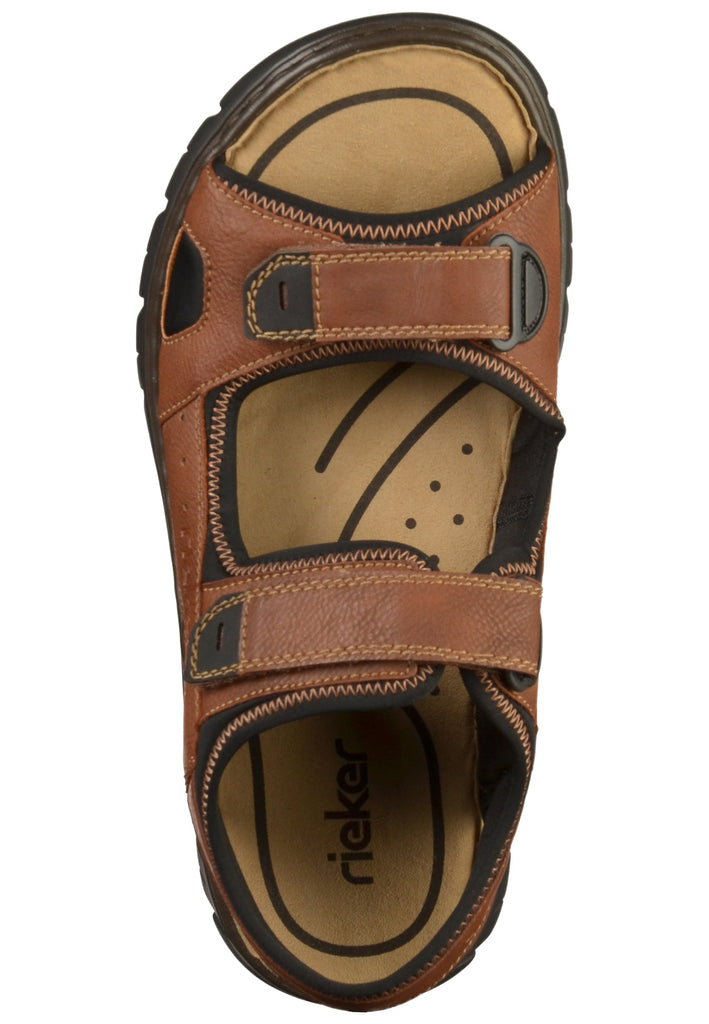 Rieker Sandalen Lederimitat Braun