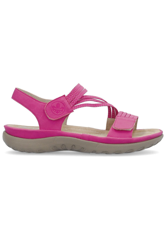 Rieker Sandalen Lederimitat Fuchsia