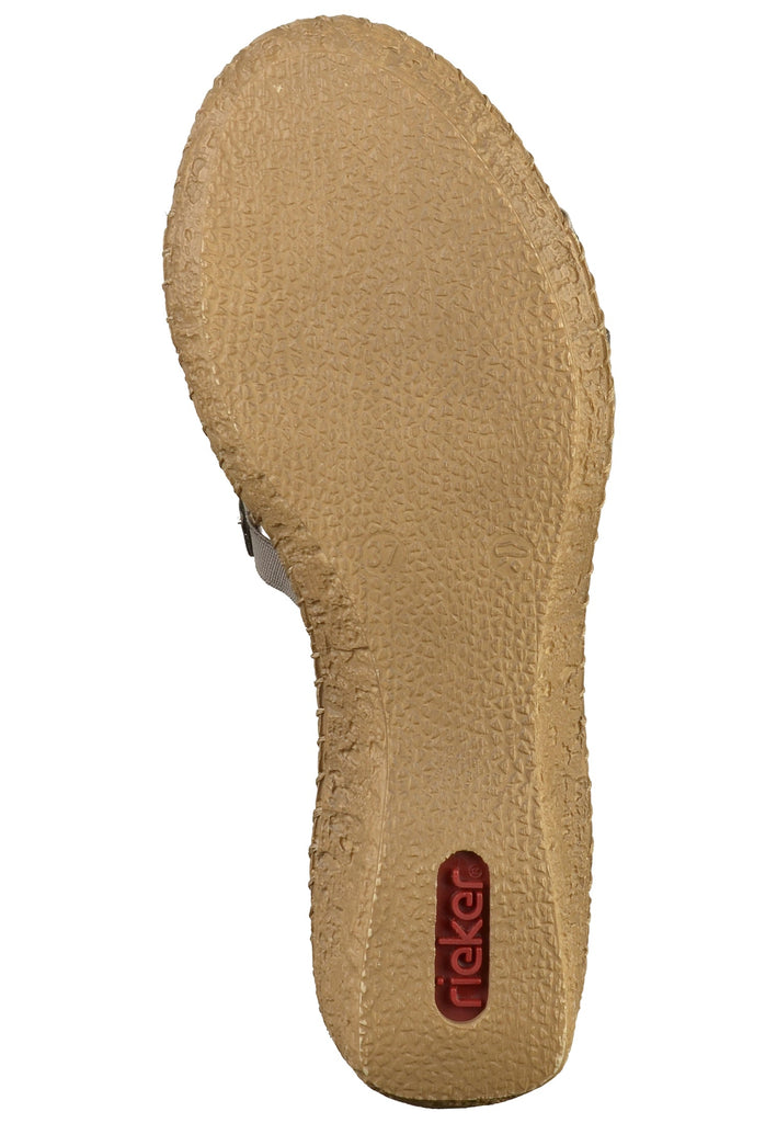 Rieker Sandalen Lederimitat Grau