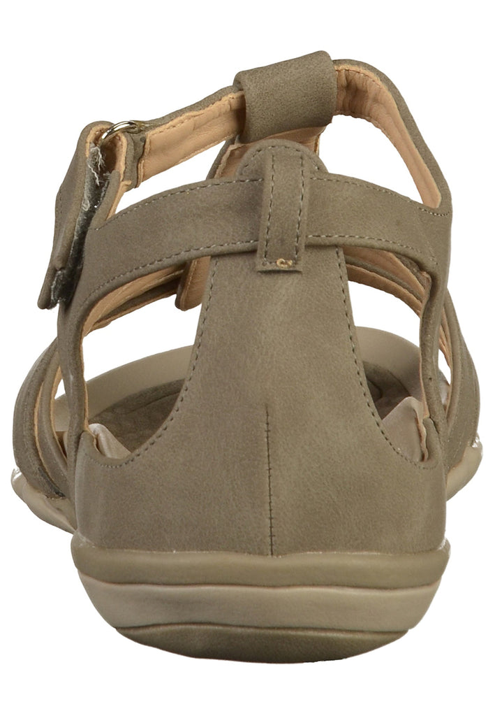 Rieker Sandalen Lederimitat Grau