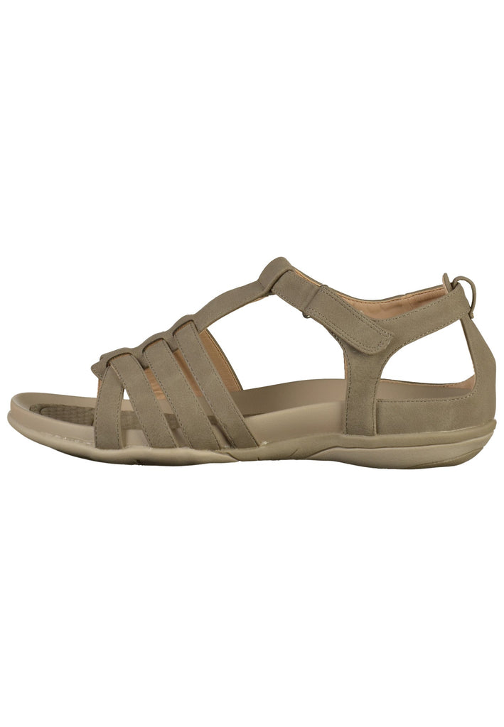 Rieker Sandalen Lederimitat Grau