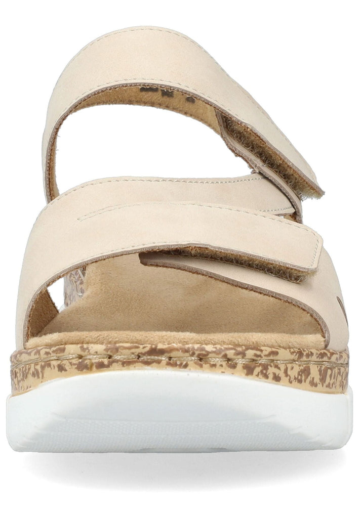 Rieker Sandalen Lederimitat Hellbeige