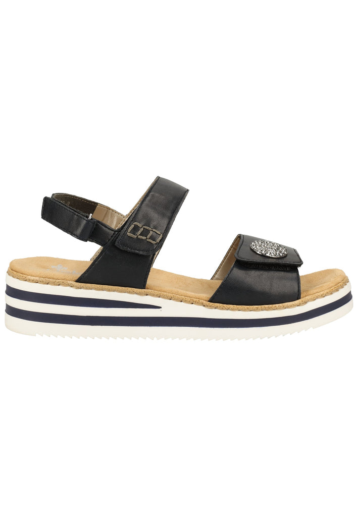 Rieker Sandalen Lederimitat Navy