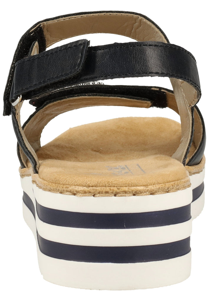 Rieker Sandalen Lederimitat Navy