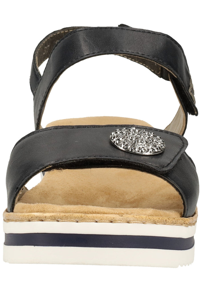 Rieker Sandalen Lederimitat Navy