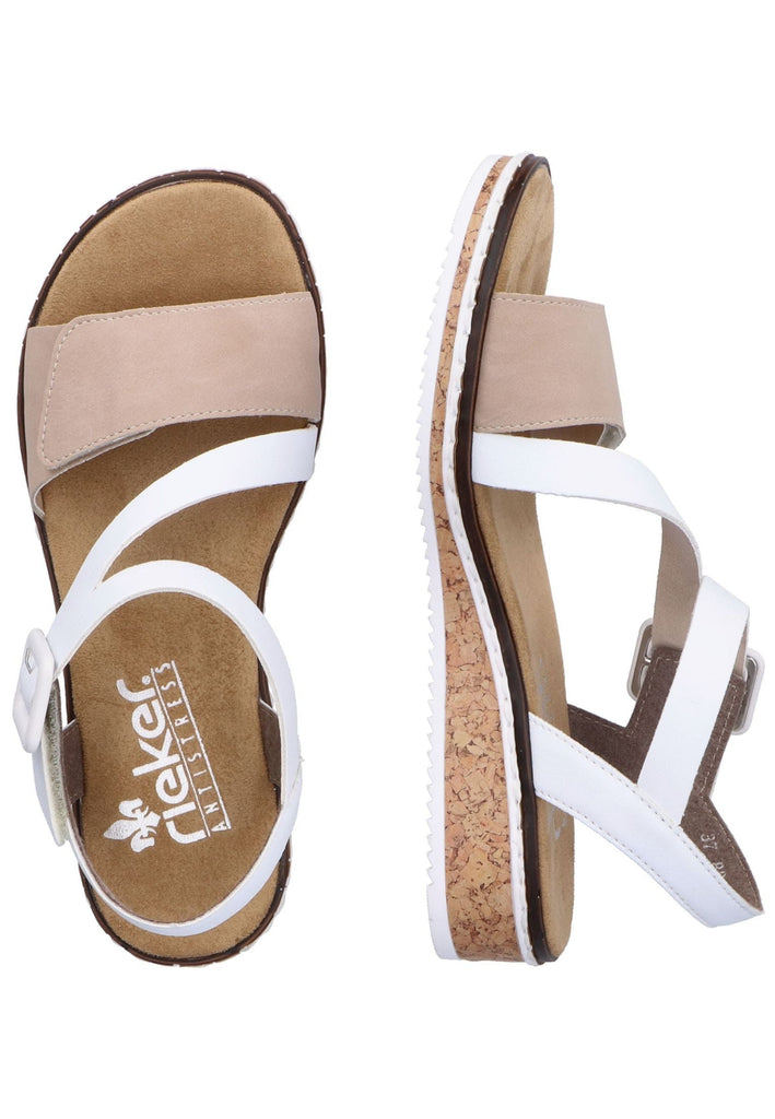 Rieker Sandalen Lederimitat Nude