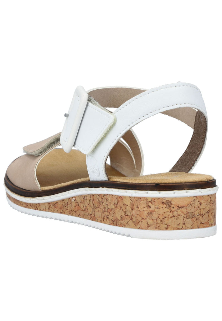 Rieker Sandalen Lederimitat Nude