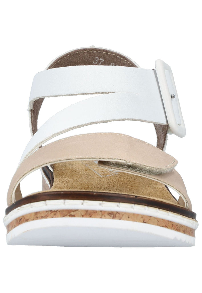 Rieker Sandalen Lederimitat Nude