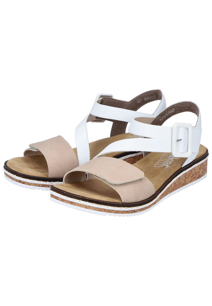 Rieker Sandalen Lederimitat Nude
