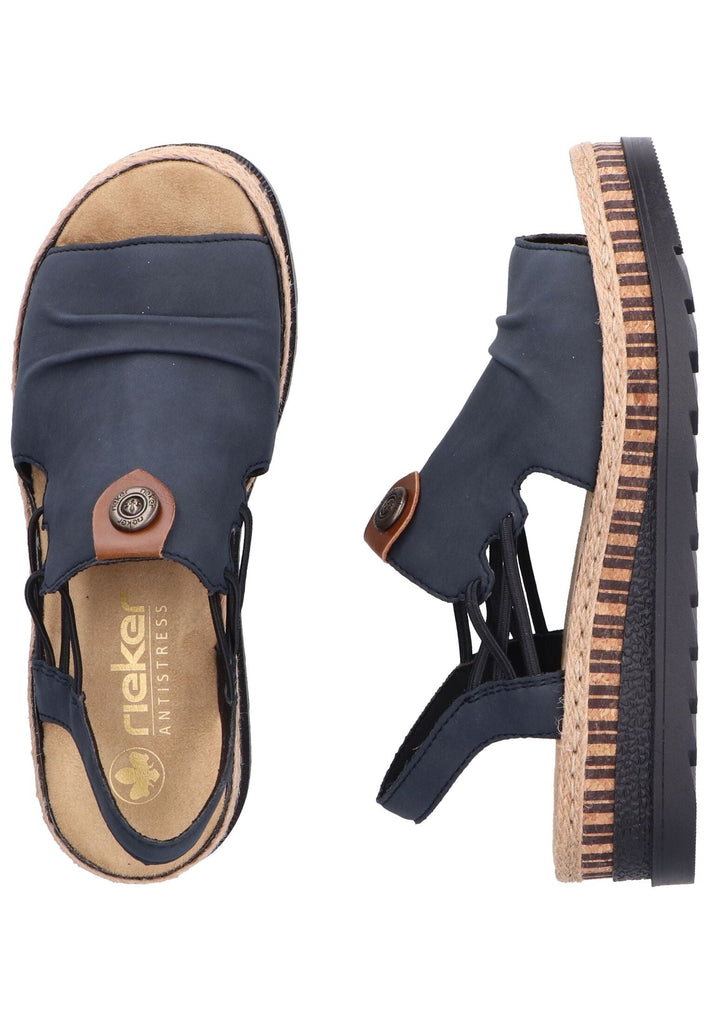 Rieker Sandalen Lederimitat Pazifik