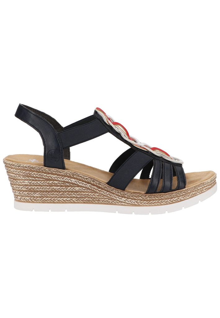 Rieker Sandalen Lederimitat Pazifik