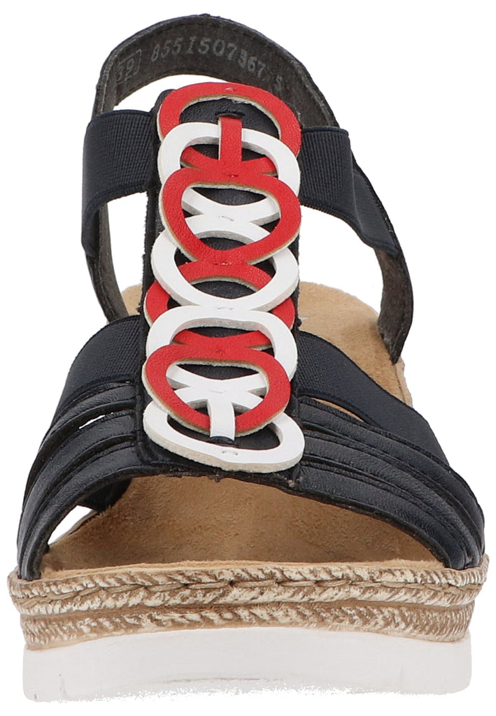 Rieker Sandalen Lederimitat Pazifik